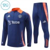 Manchester United 2024-25 Niño Sudadera De Entrenamiento Quarter-Zip Navy